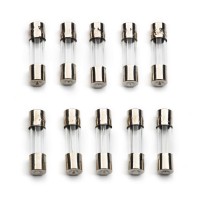 Urlwall 100pcs 5x20mm Quick Blow Glass Tube Fuse Assorted Kits Fast-blow Glass Fuses Sets 0.2-20a Assorted Kit